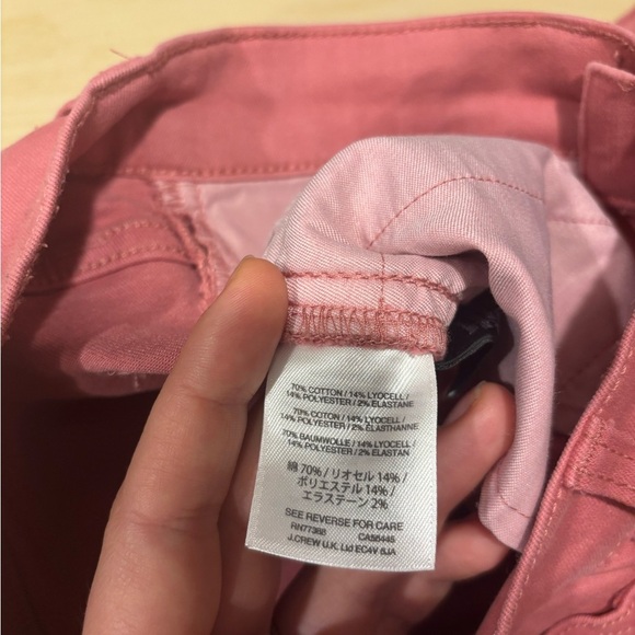 J.Crew 8” Toothpick Skinny Pants in Dusty Rose Pink | Size 24 - Picture 3 of 8